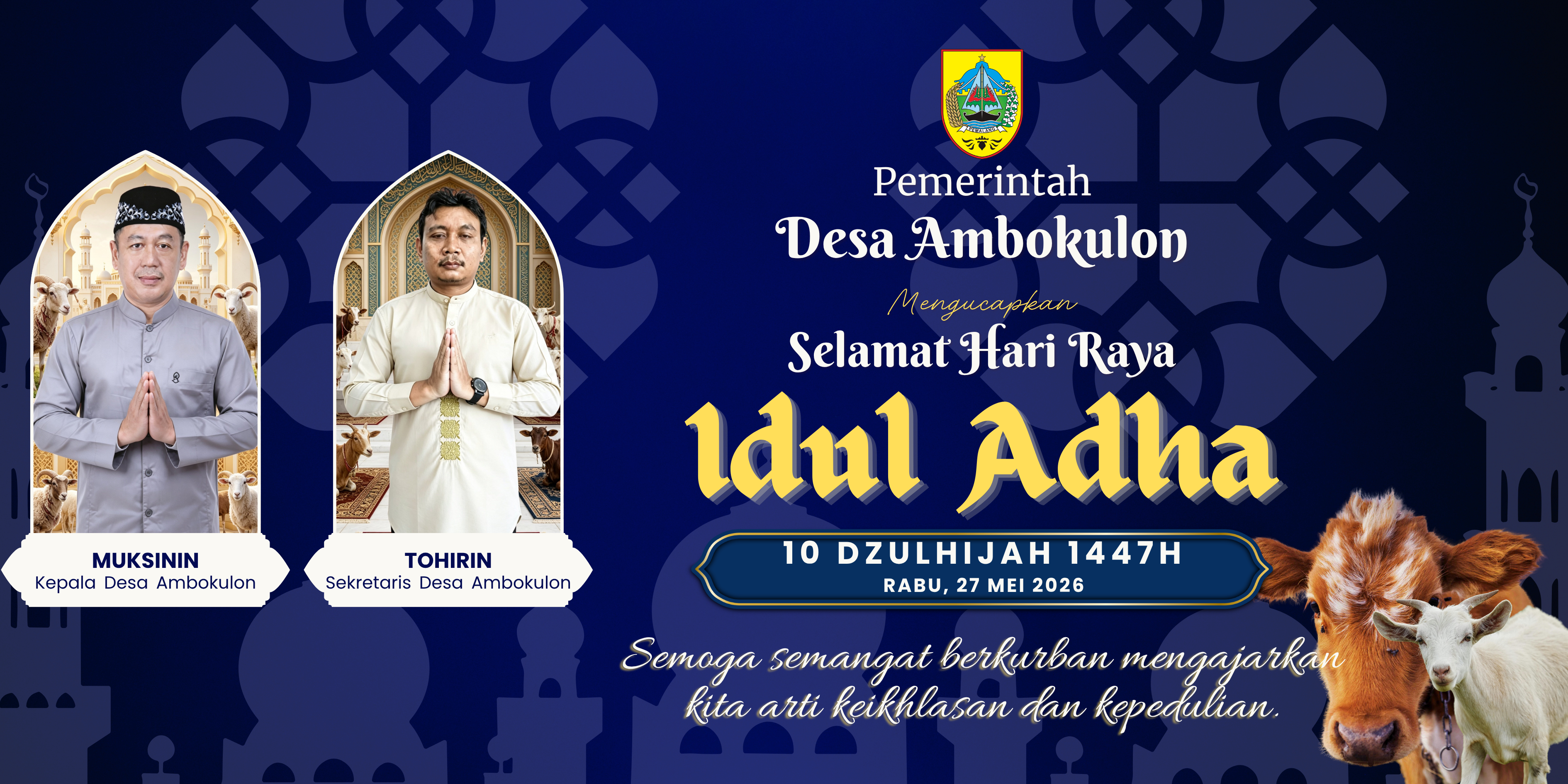 Pemerintah Desa Ambokulon Mengucapkan Selamat Hari Raya Idul Adha 1447 Hijriah